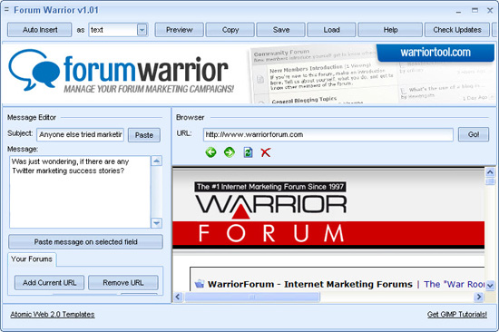 forum warrior